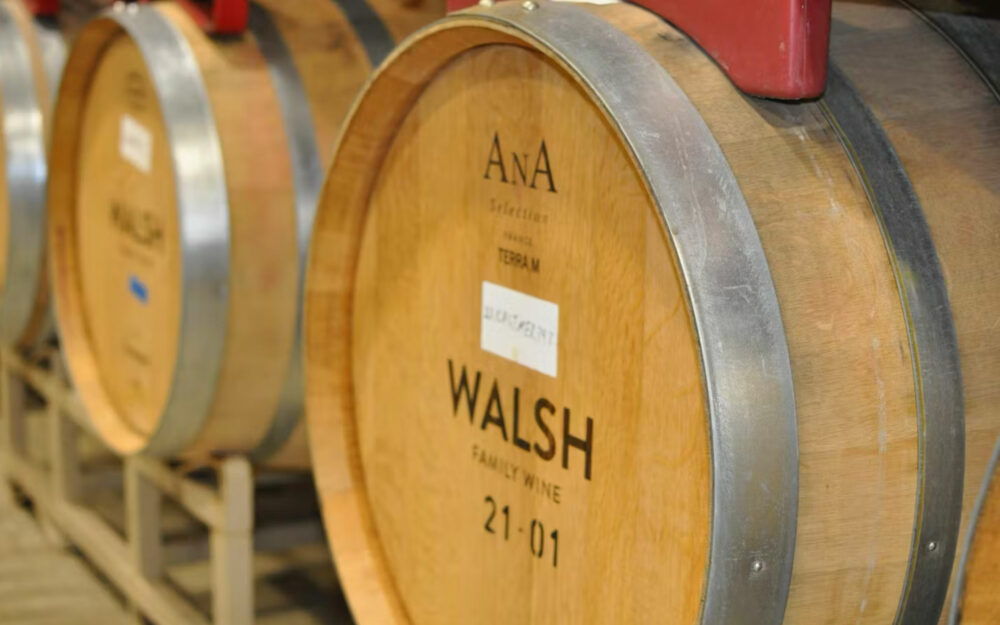 Walsh Family Wine wine barrels