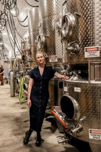 Baley in the wine cellar